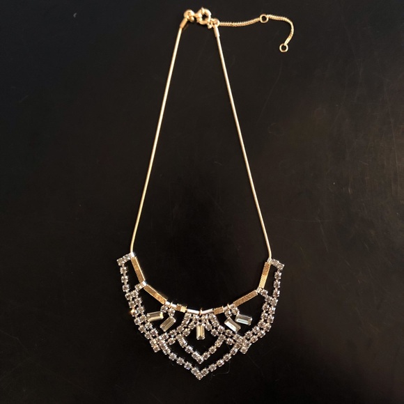 Madewell Jewelry - Madewell Necklace: Gold with Rhinestones Madewell Jewelry - Madewell Necklace: Gold with Rhinestones